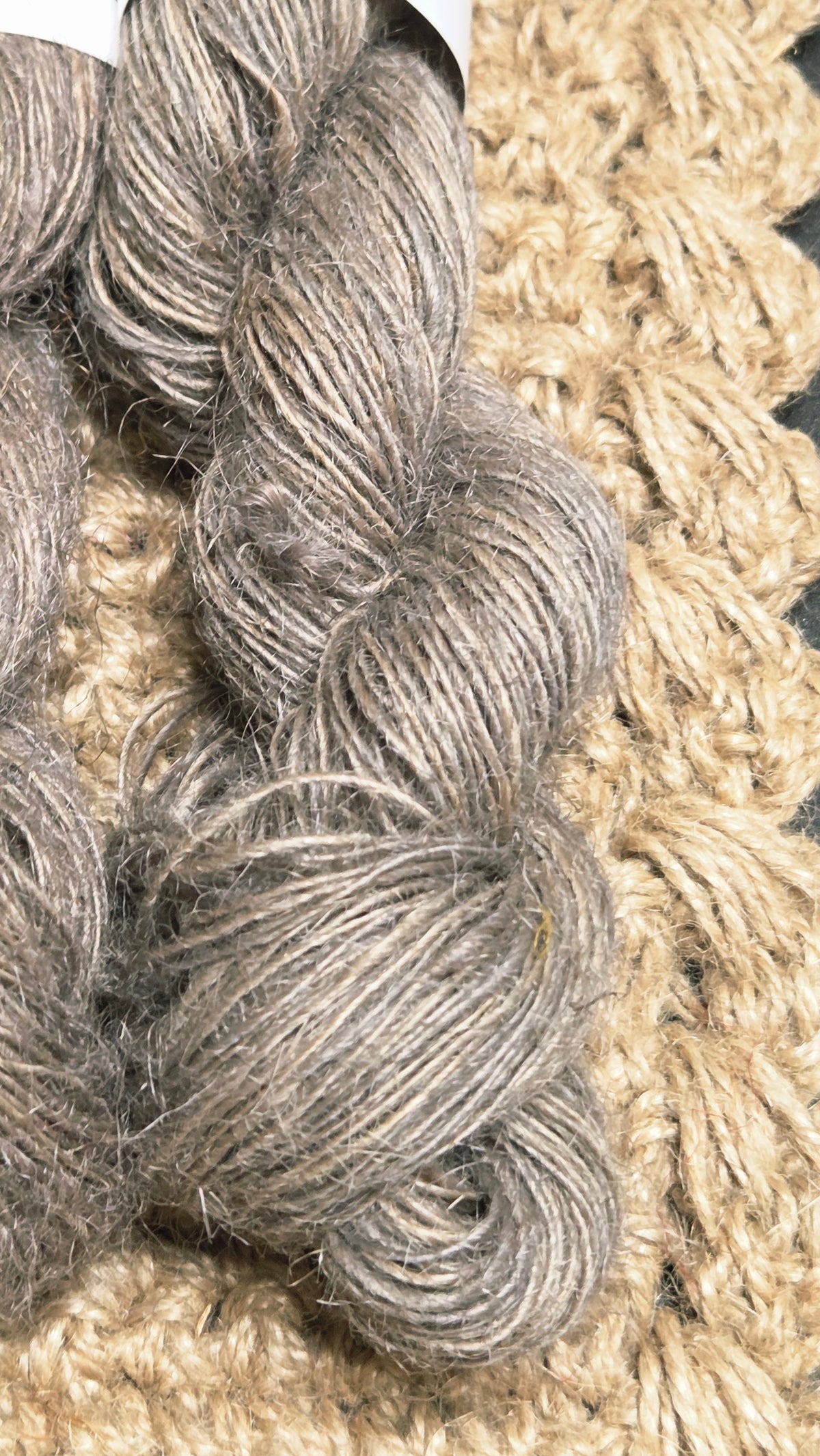 Yarn Jute. Skein. Lace Weight. Small Batch Dyed. 200 Yards. Black