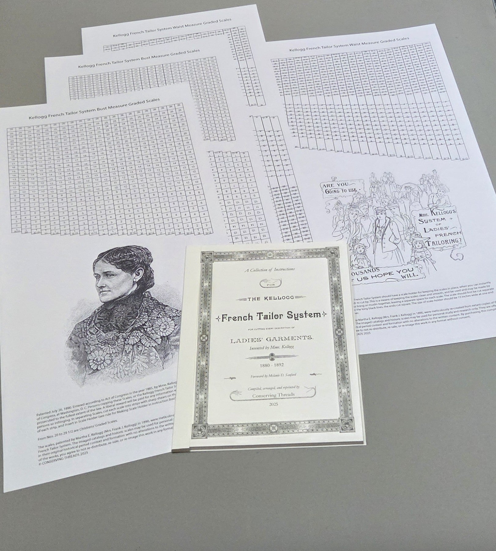 Collection Instructions Kellogg French Tailor System Cutting Garments, Reprint