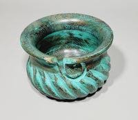 Yarn Bowls Green Hand Carved from Reclaimed Mango Wood