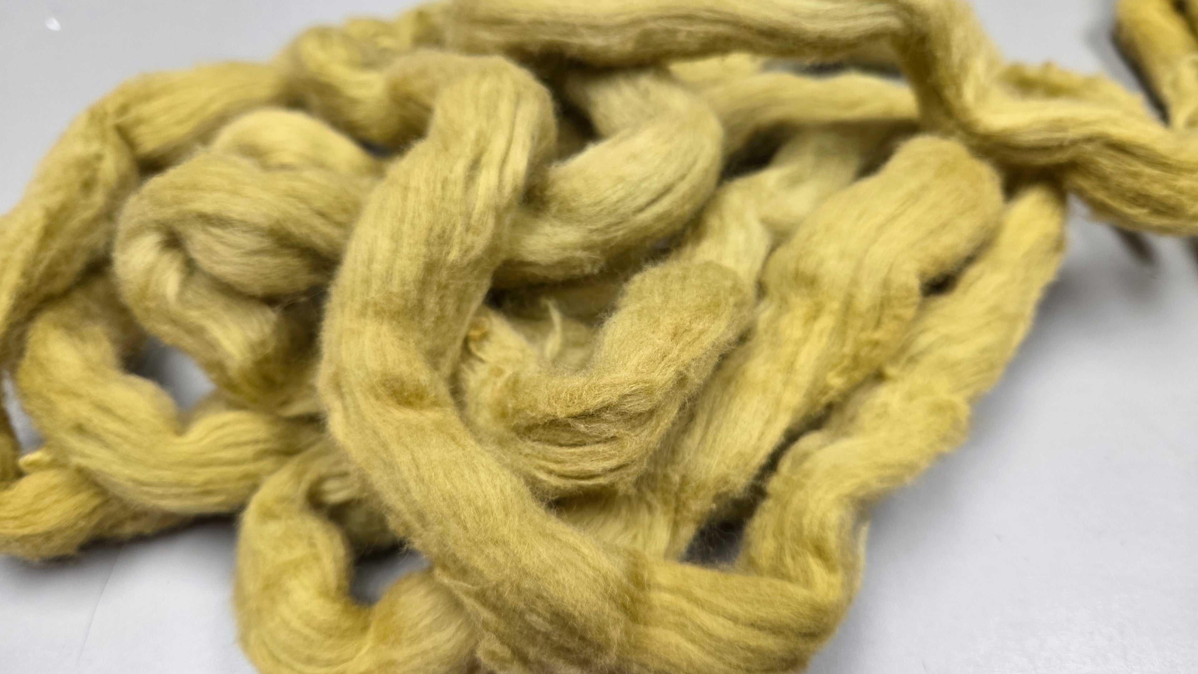 Cotton, 1/2 oz (0.5 ounce) Dyed Conventional Cotton Sliver, Small Batch Studio Dyed (Bronze D)