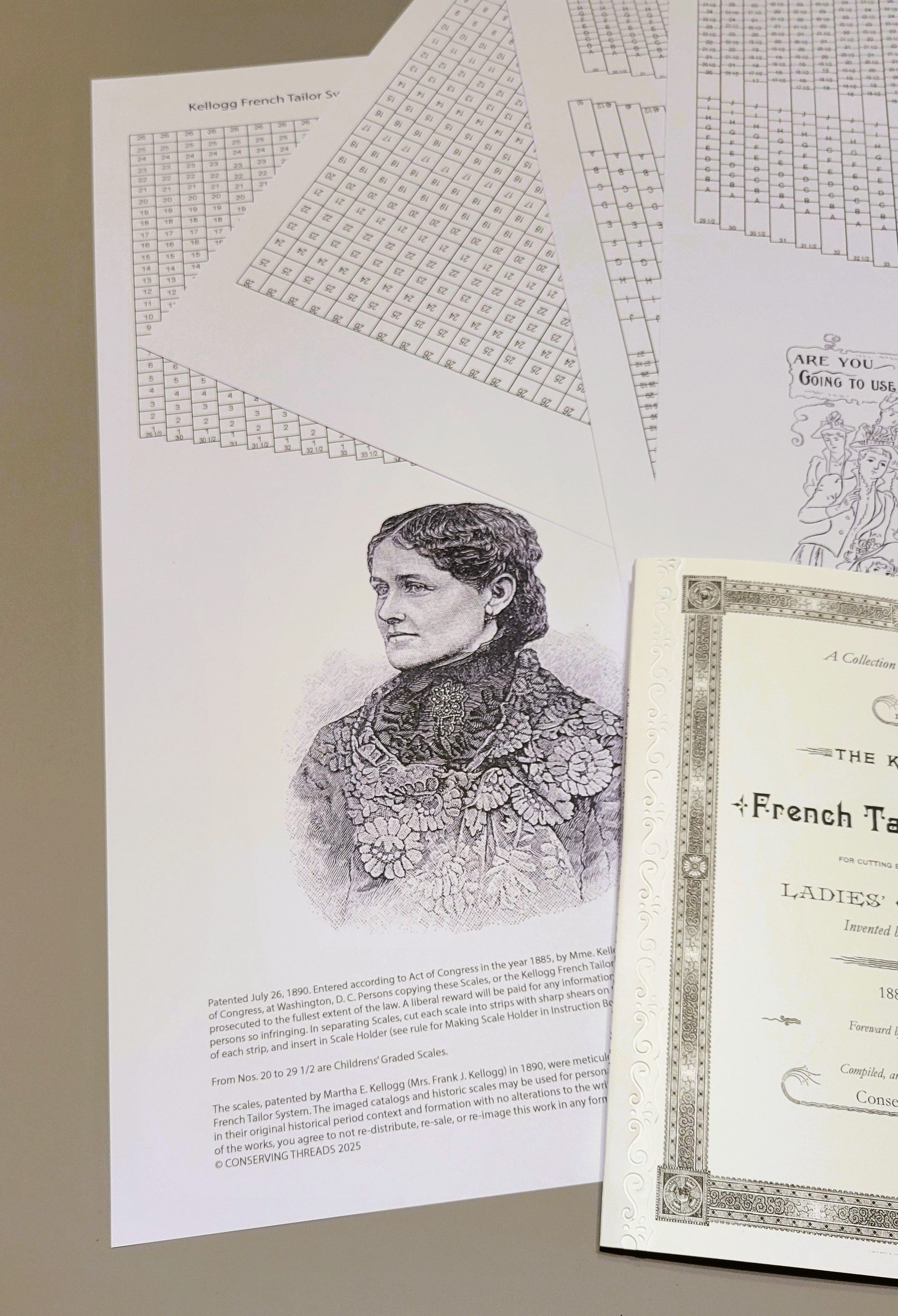 Collection Instructions Kellogg French Tailor System Cutting Garments, Reprint