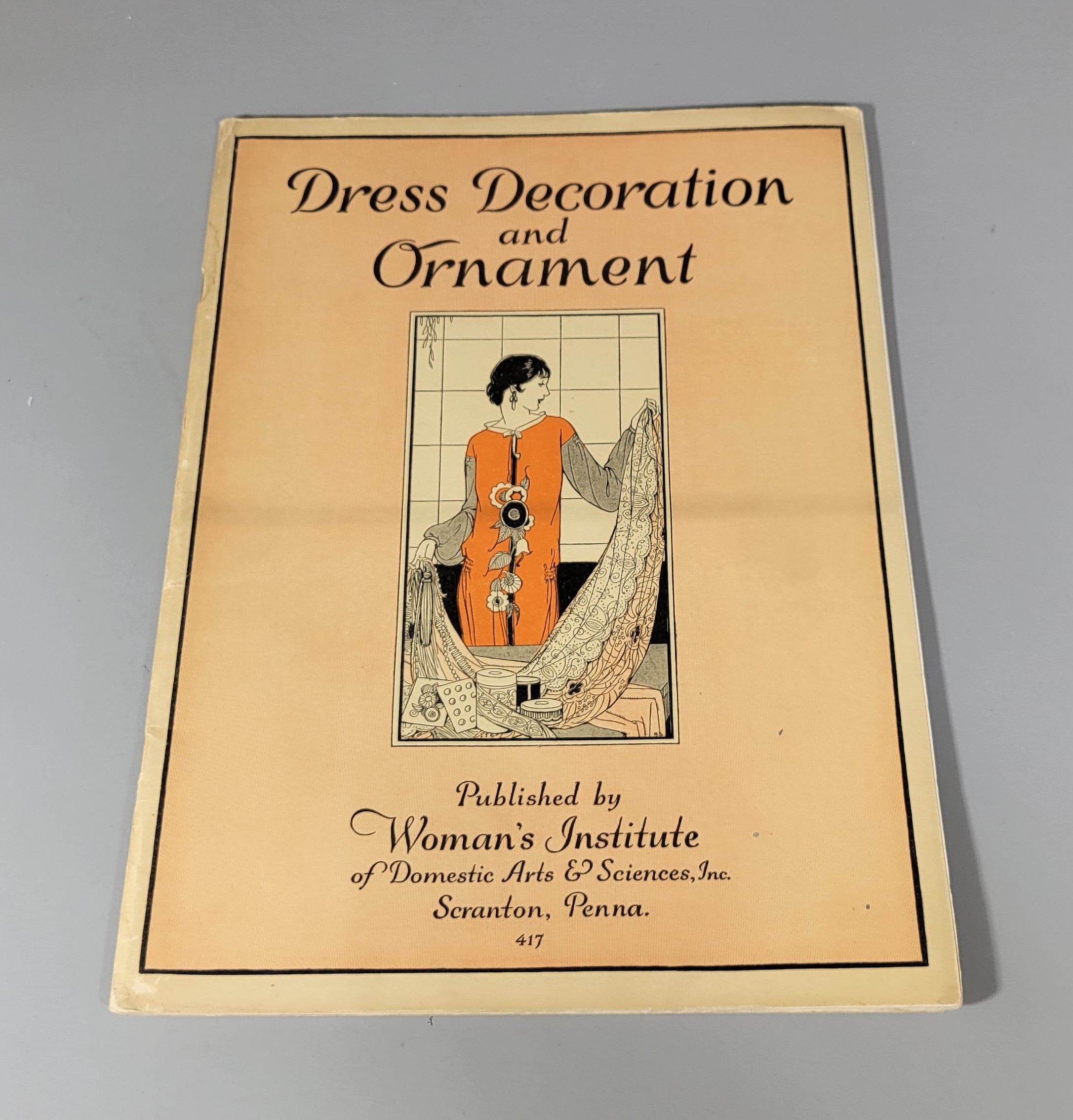 Dress Decoration Ornament 417 Original Woman's Institute Sewing Book 1920s