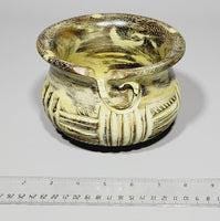 Yarn Bowls Yellow Hand Carved from Reclaimed Mango Wood