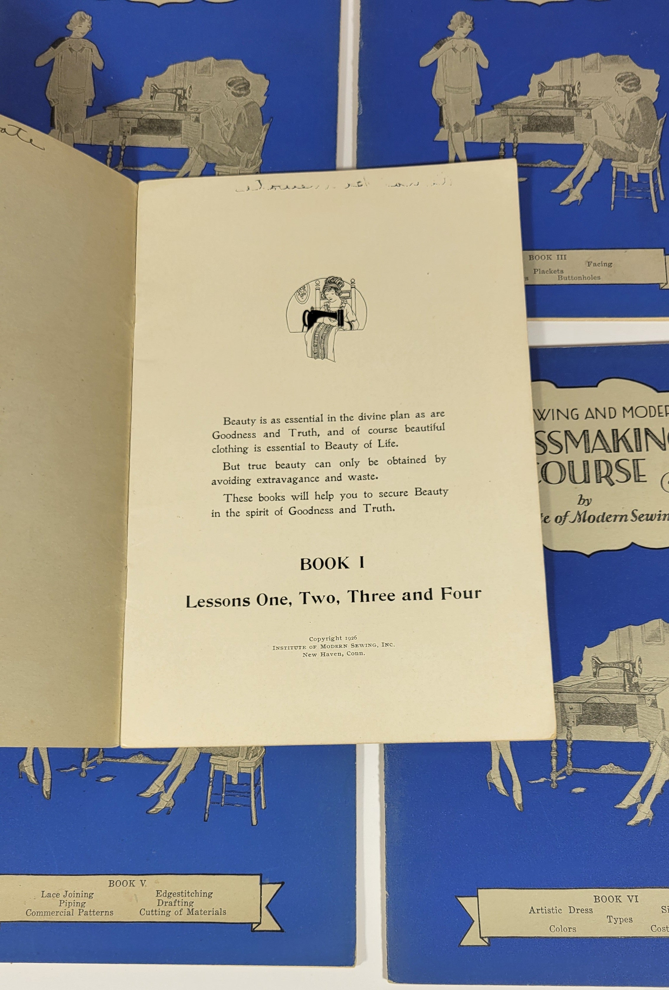 Dressmaking Course: Home Sewing and Modern Course by the Institute of Modern Sewing, ca 1920s