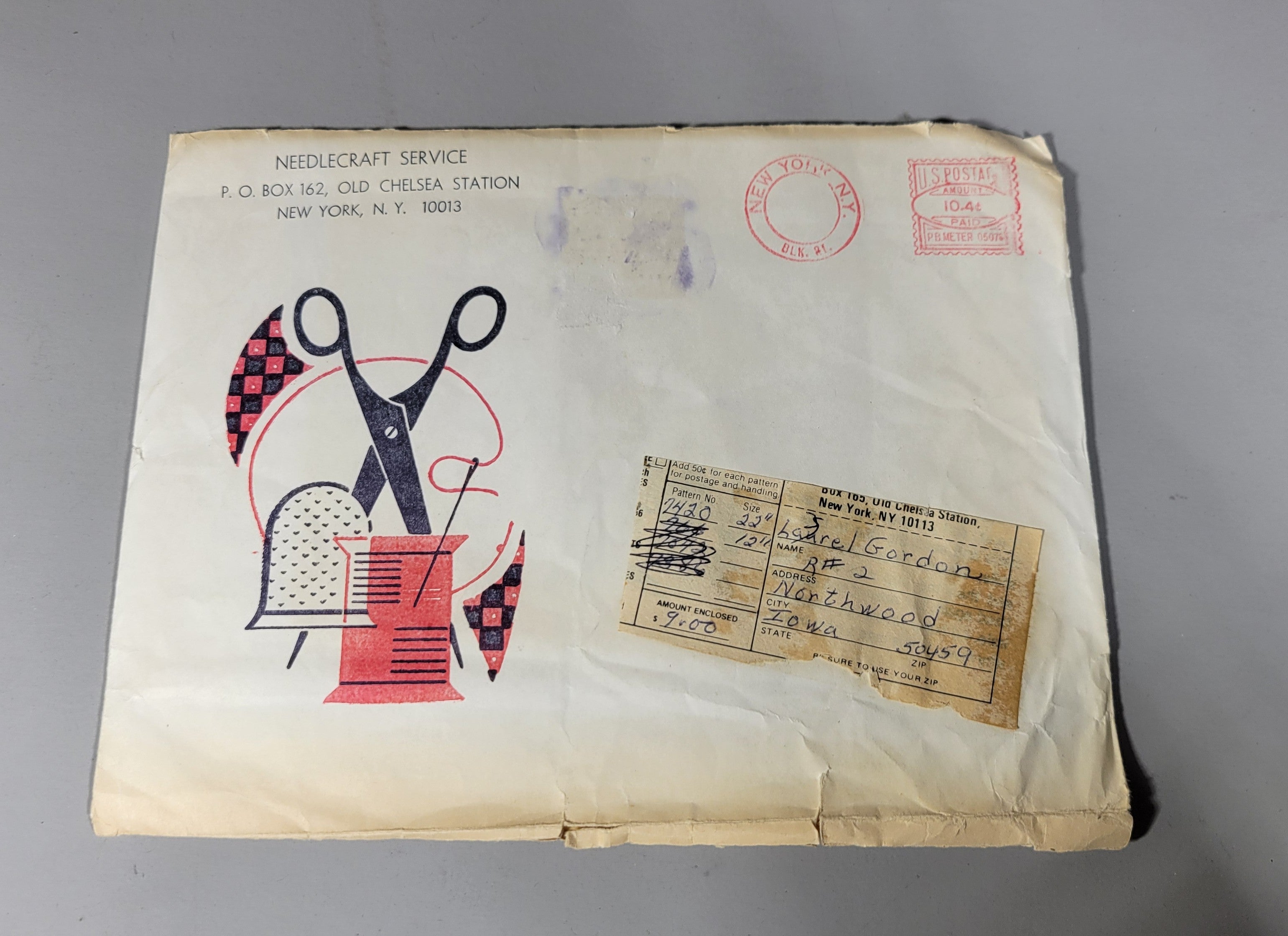 Design 7420 Doll. Mail order pattern from Needlecraft Service.