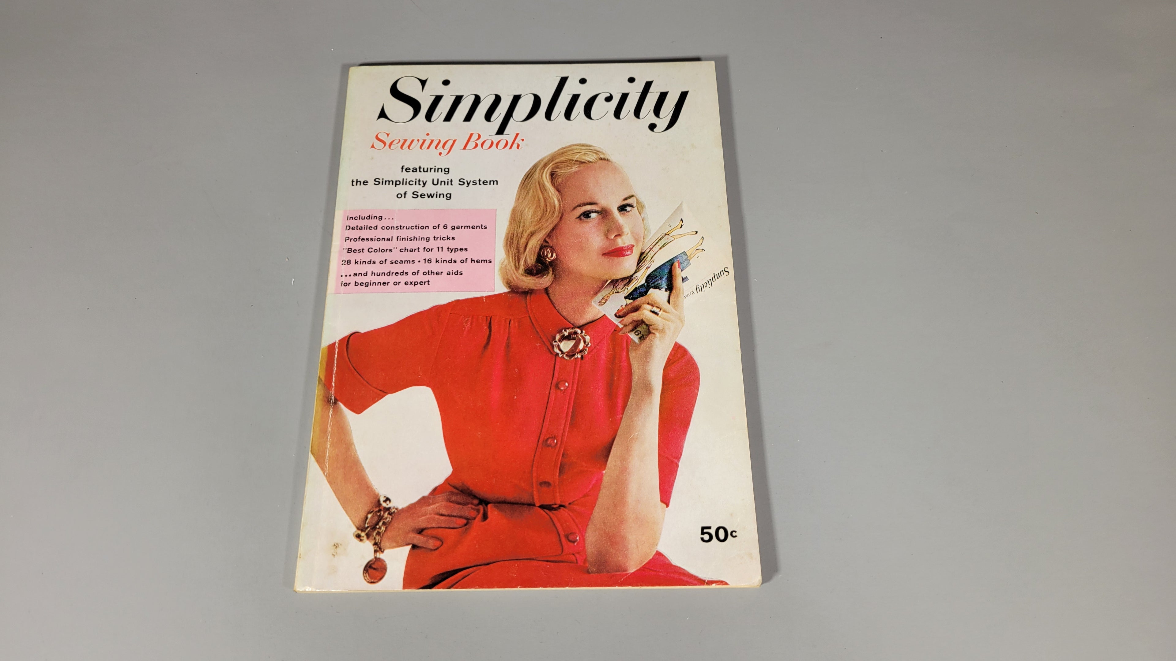 Simplicity Sewing Book, ca 1958. Instructions and Tips for Learning to Sew