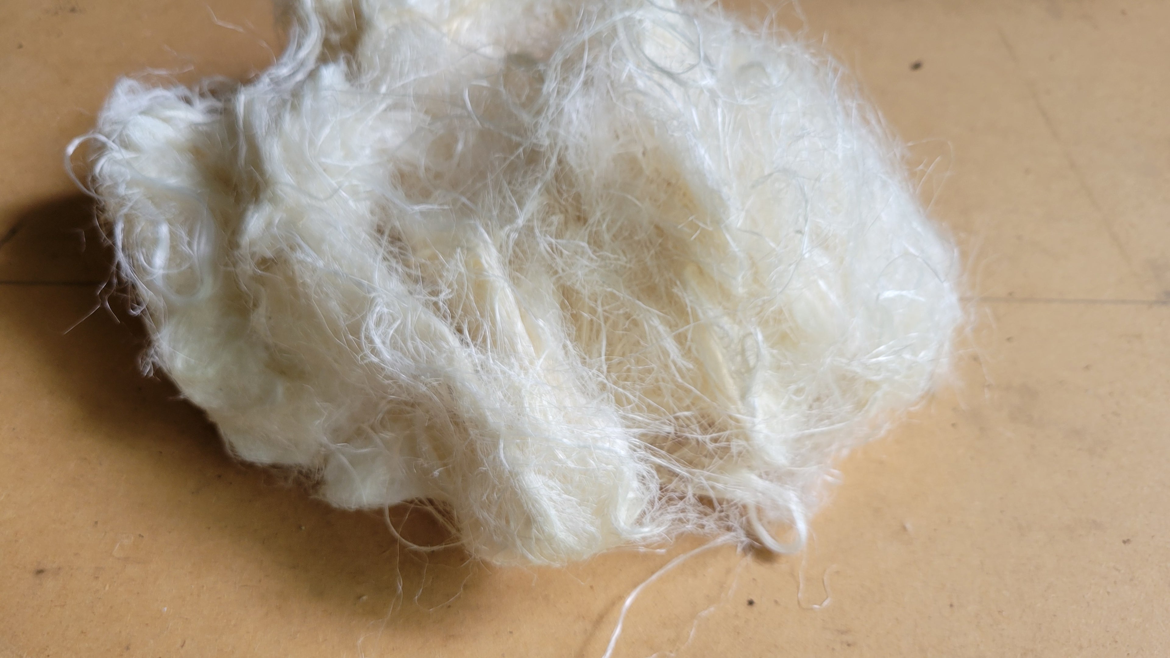 Corn Fiber Bundle. Natural Un-Combed Fiber. Raw.