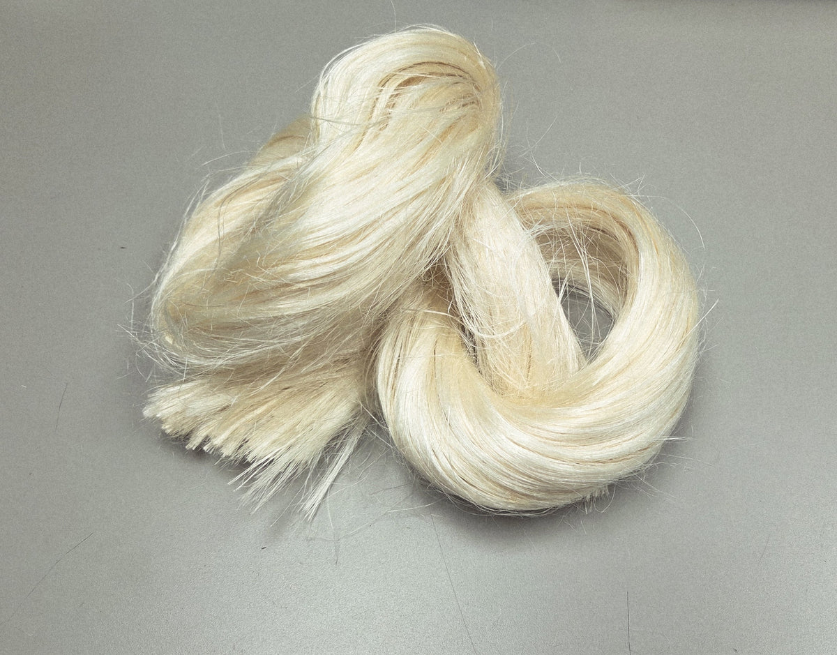 Pineapple Fiber Bundle, Semi-Combed. Sold ounce, Raw Vegetable Fiber. 3 oz Bundle