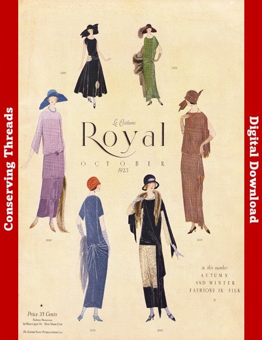 Le Costume Royal, 1923 October, Pattern Catalog E-book INSTANT DOWNLOAD.📥