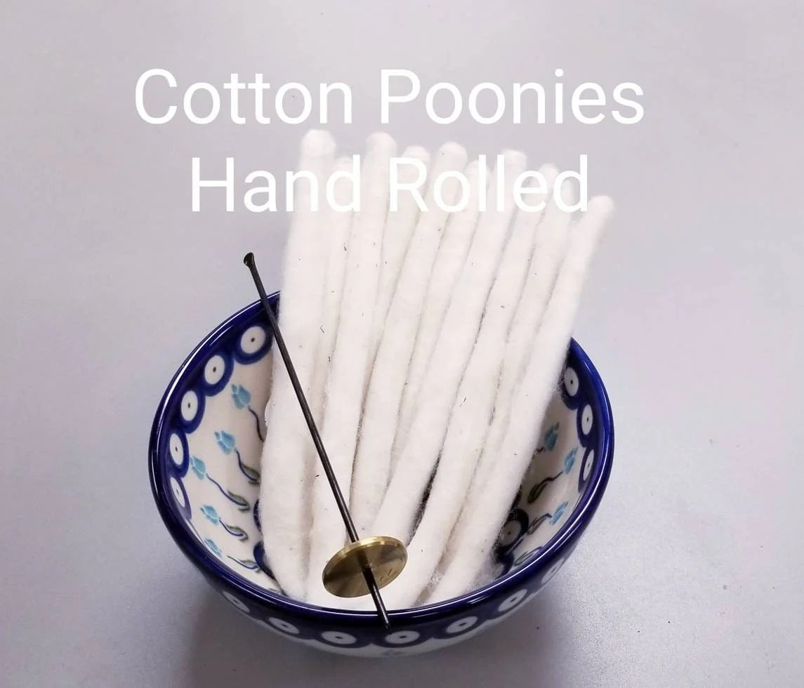 Cotton Poonies - Hand-Rolled Fiber