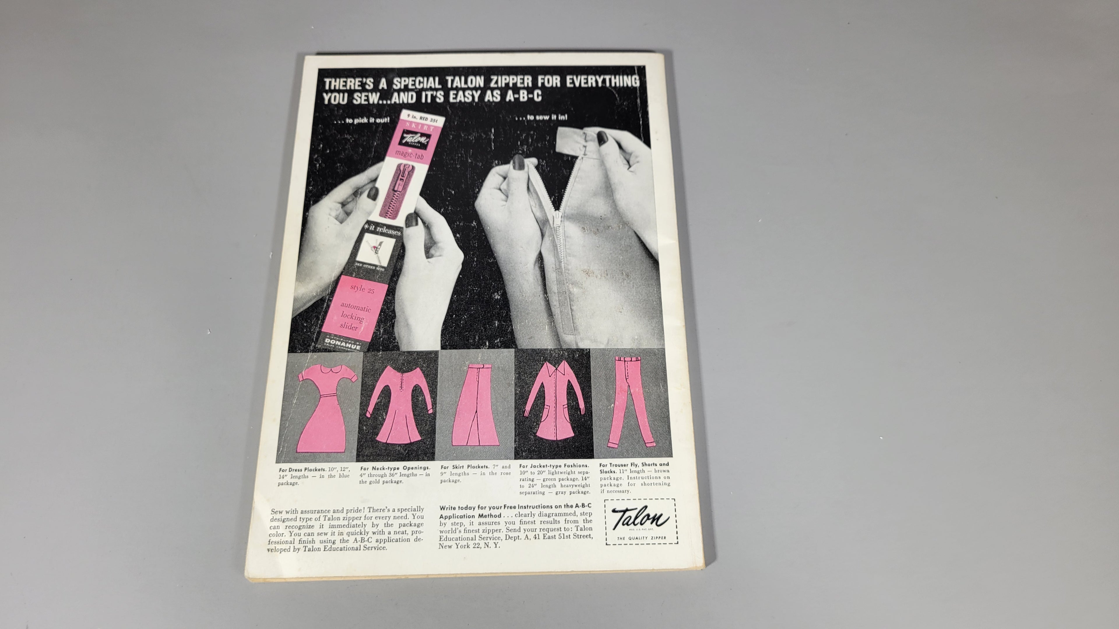 Simplicity Sewing Book, ca 1958. Instructions and Tips for Learning to Sew