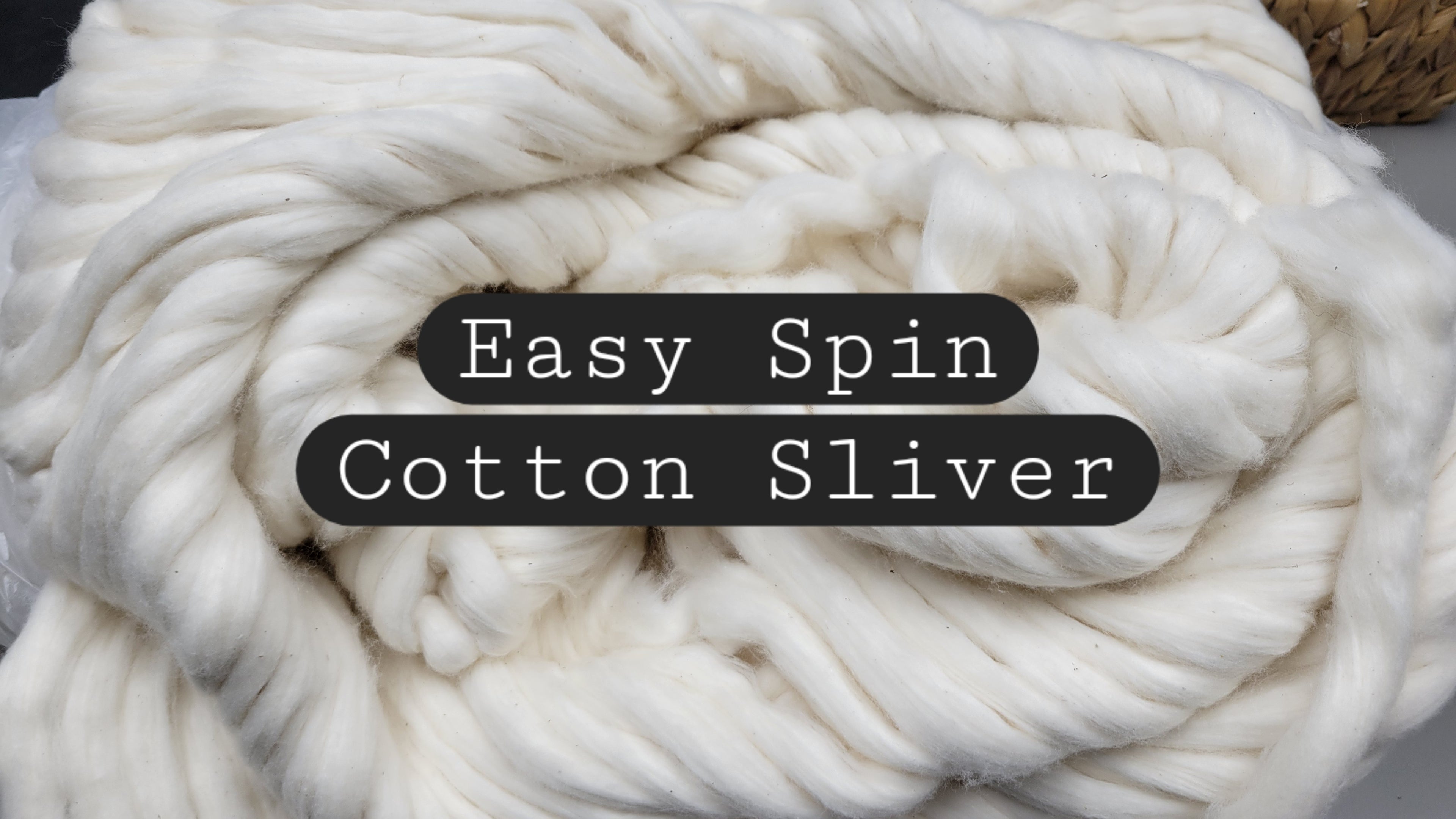 Easy Spin Cotton Sliver, Conventional USA Upland Variety