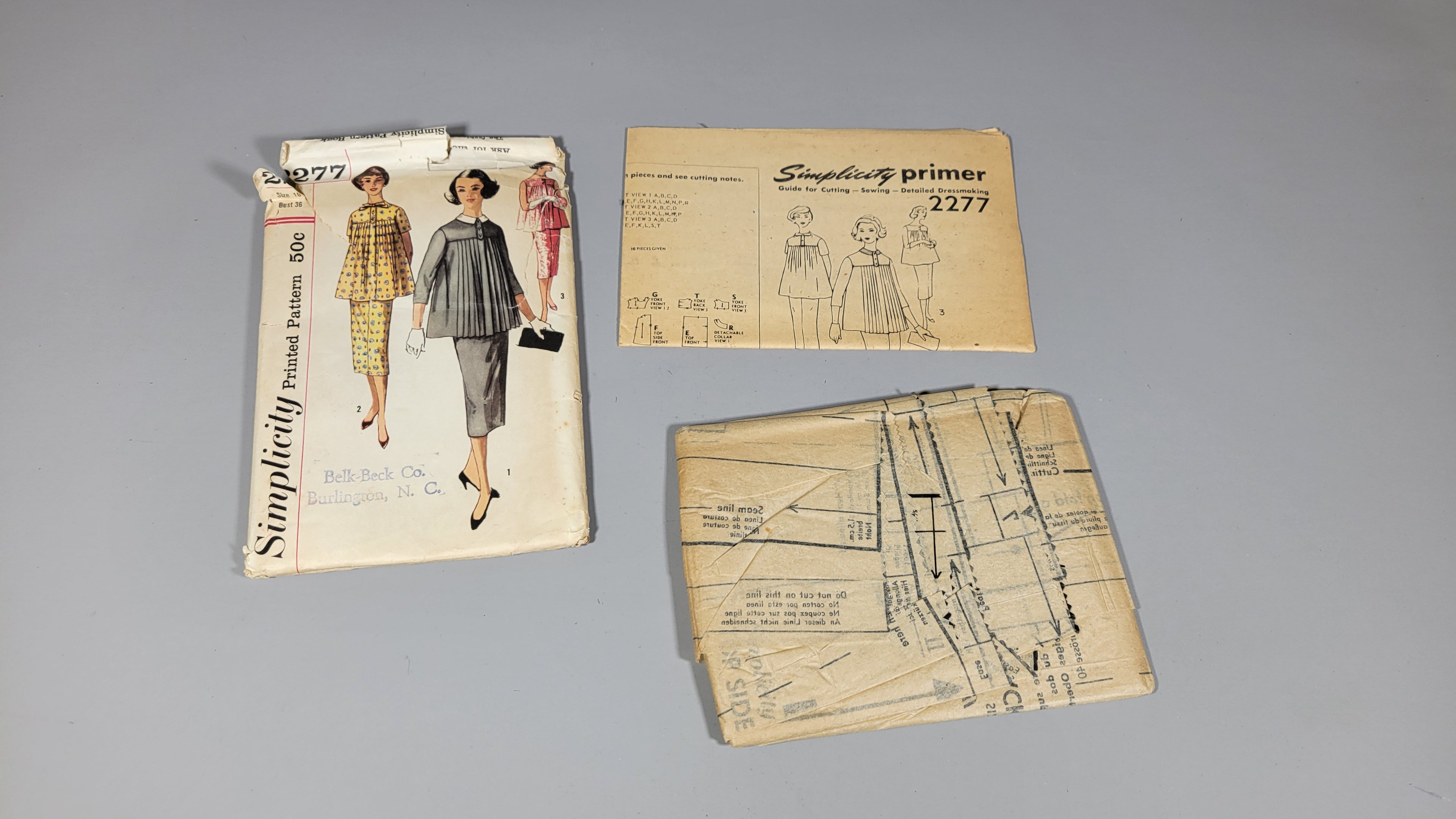 Simplicity 2277 Maternity Sewing Pattern Printed Cut Size 16 Blouse Skirt