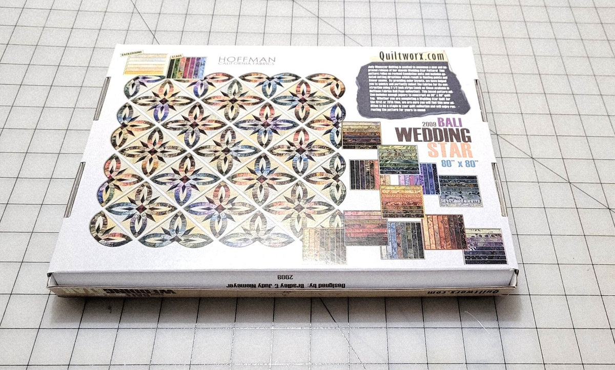 2009 Bali Wedding Star Foundation Piecing Quilt Pattern Judy Niemeyer Original