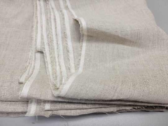 2 Yards Fabric - 100% Hemp Fabric. Plain Weave. Natural Color. 60" width
