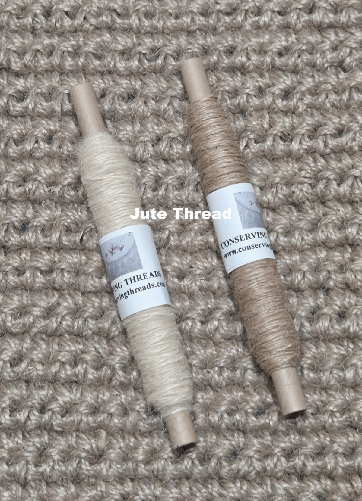 Thread Jute. 25 Yards Bobbin. Lace Weight. Blue.
