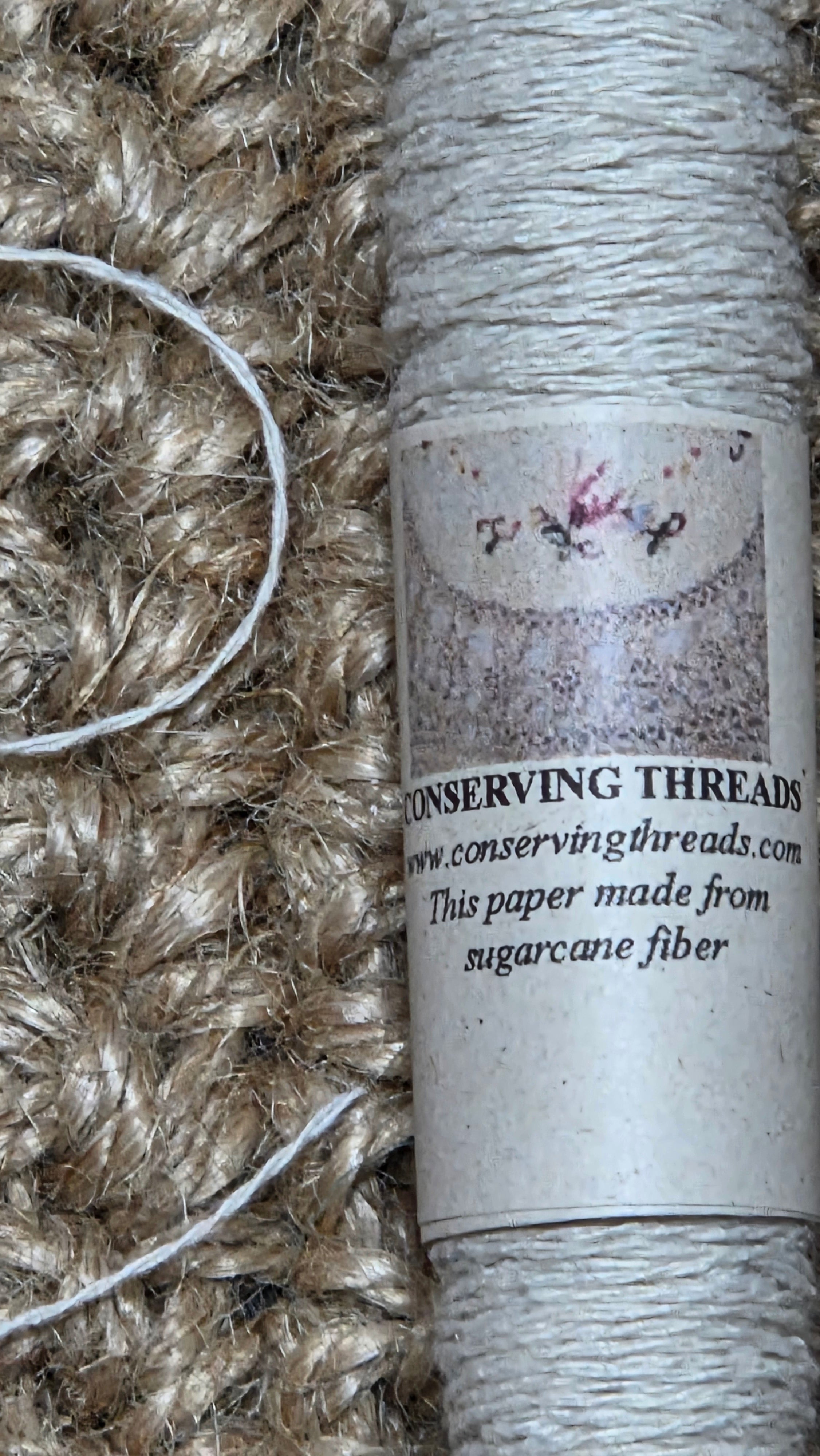 Sewing Thread from the Fireweed Plant, Natural Plant Fiber. 2 Ply