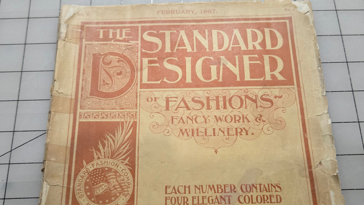 Standard Designer Feb 1897 Fashion Company NY Dress Ladies Booklet Catalog