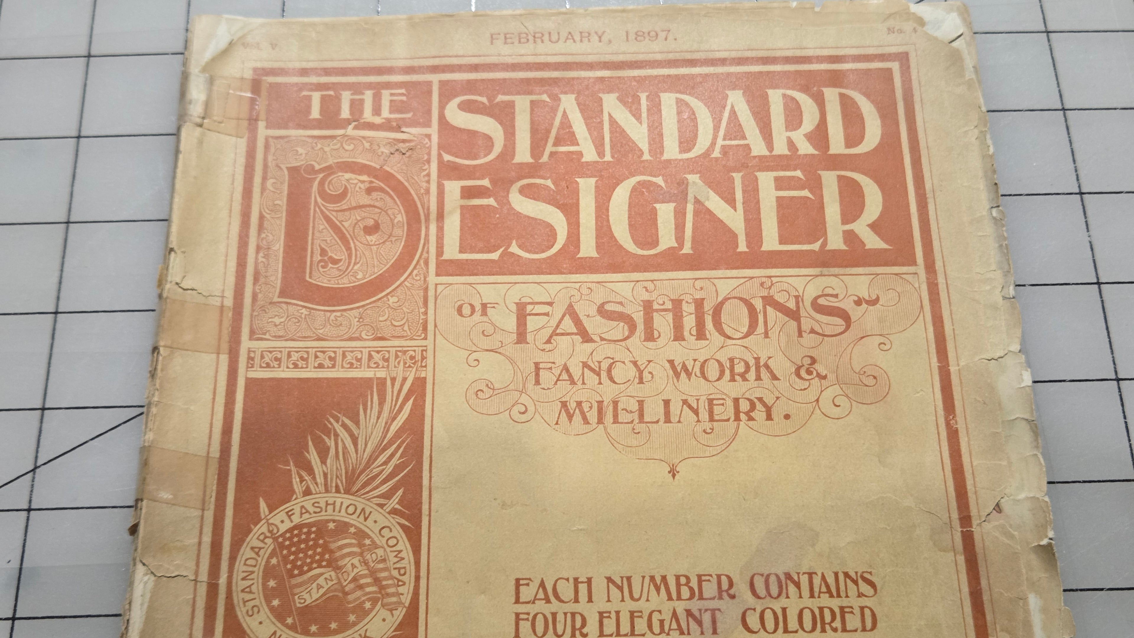 Standard Designer Feb 1897 Fashion Company NY Dress Ladies Booklet Catalog