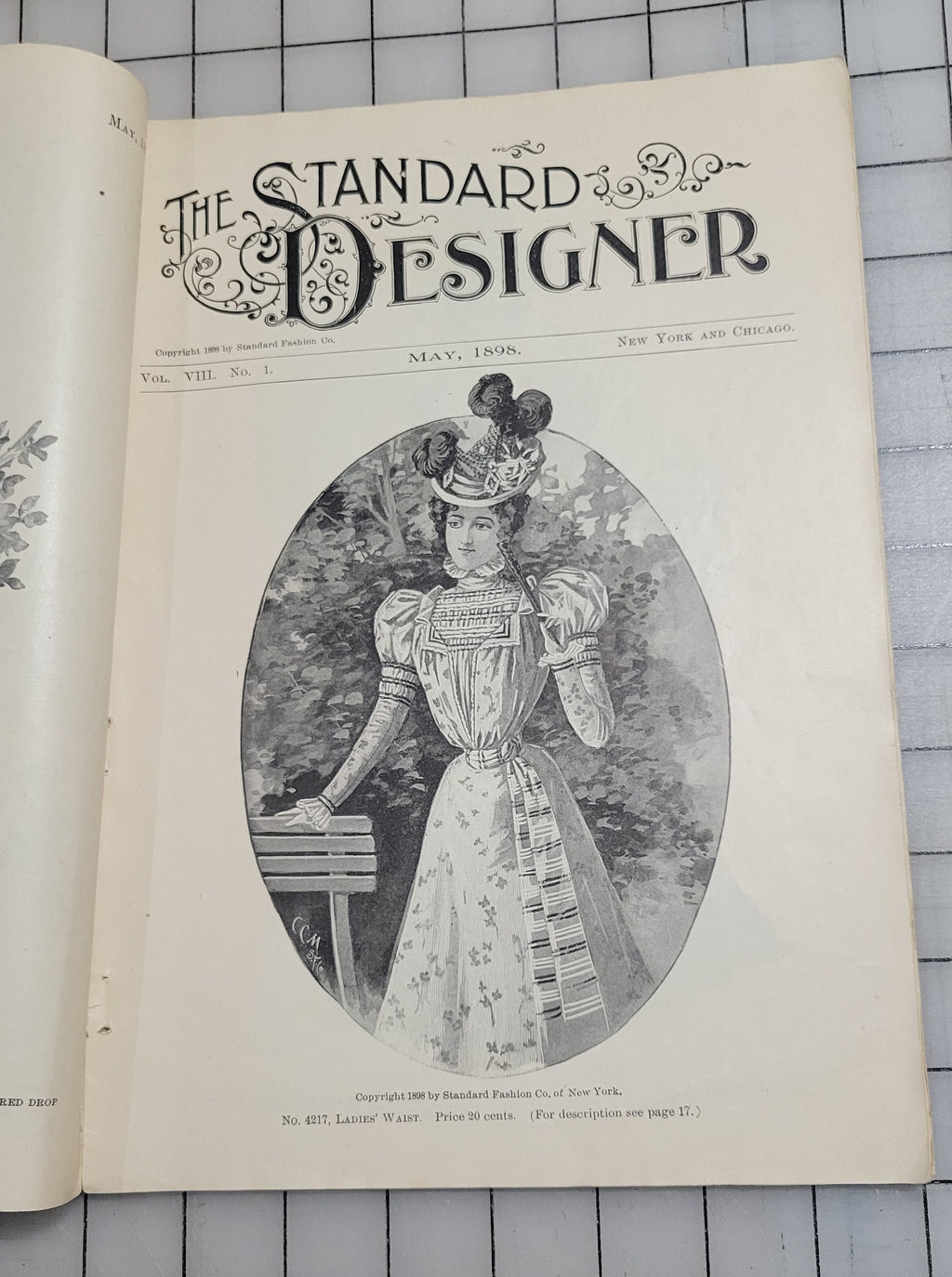 Standard Designer May 1898 Fashion Company NY Dress Ladies Booklet Catalog