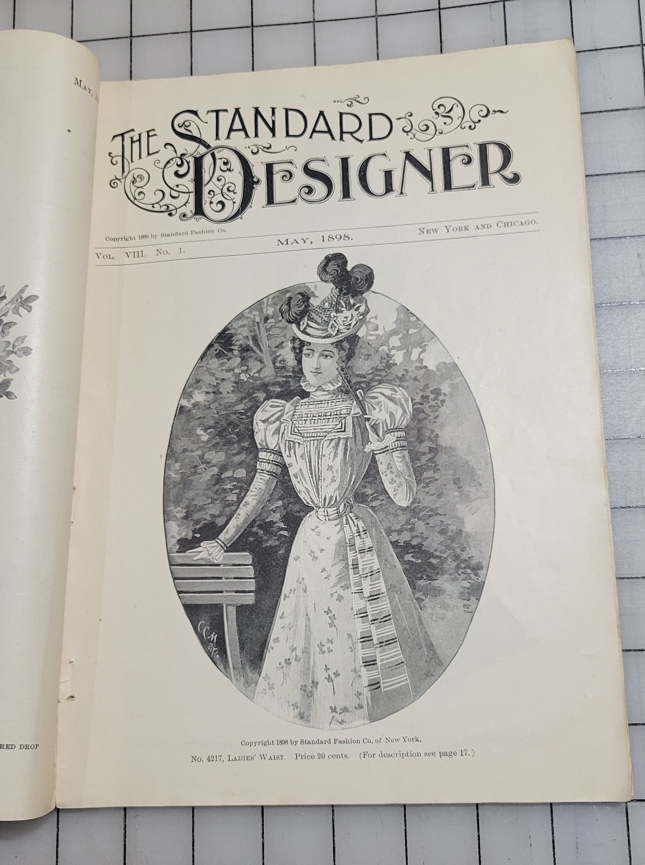 Standard Designer May 1898 Fashion Company NY Dress Ladies Booklet Catalog