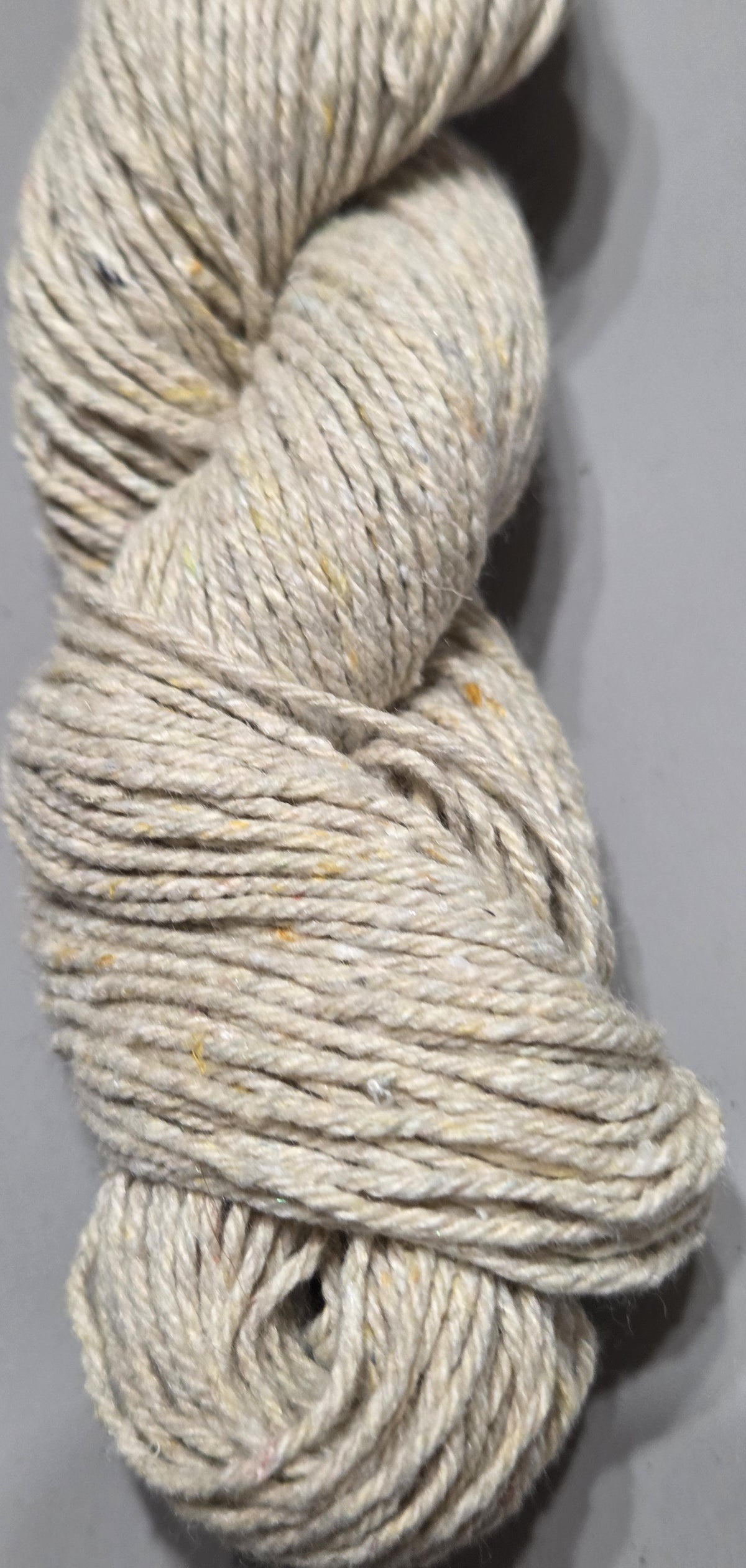 Rose + Cotton Yarn. 2 Ply Short Skein. 140 Yards. Light Dark Twist. Fingering Weight