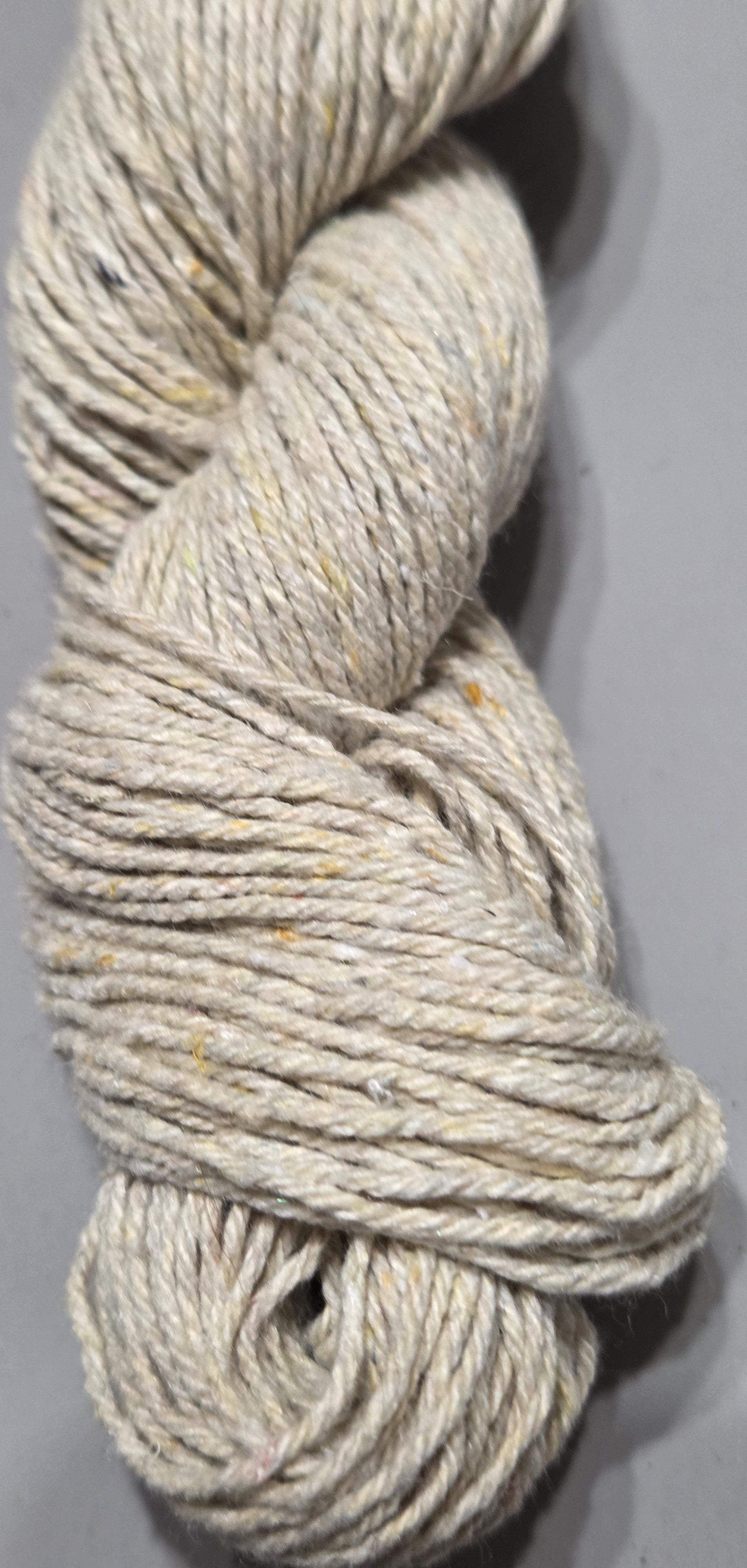 Rose + Cotton Yarn. 2 Ply Short Skein. 140 Yards. Light Dark Twist. Fingering Weight