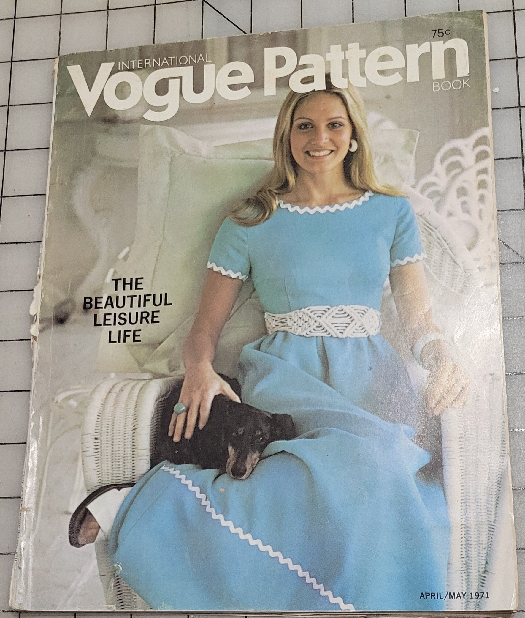 Vogue Pattern Book International April May 1971 Fashion News Feature Dress