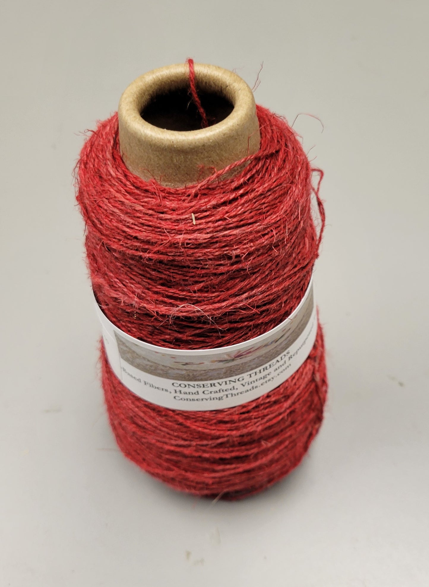 Linen Yarn, Small Batch Studio Dyed. Machine Spun 10/2 on Cone