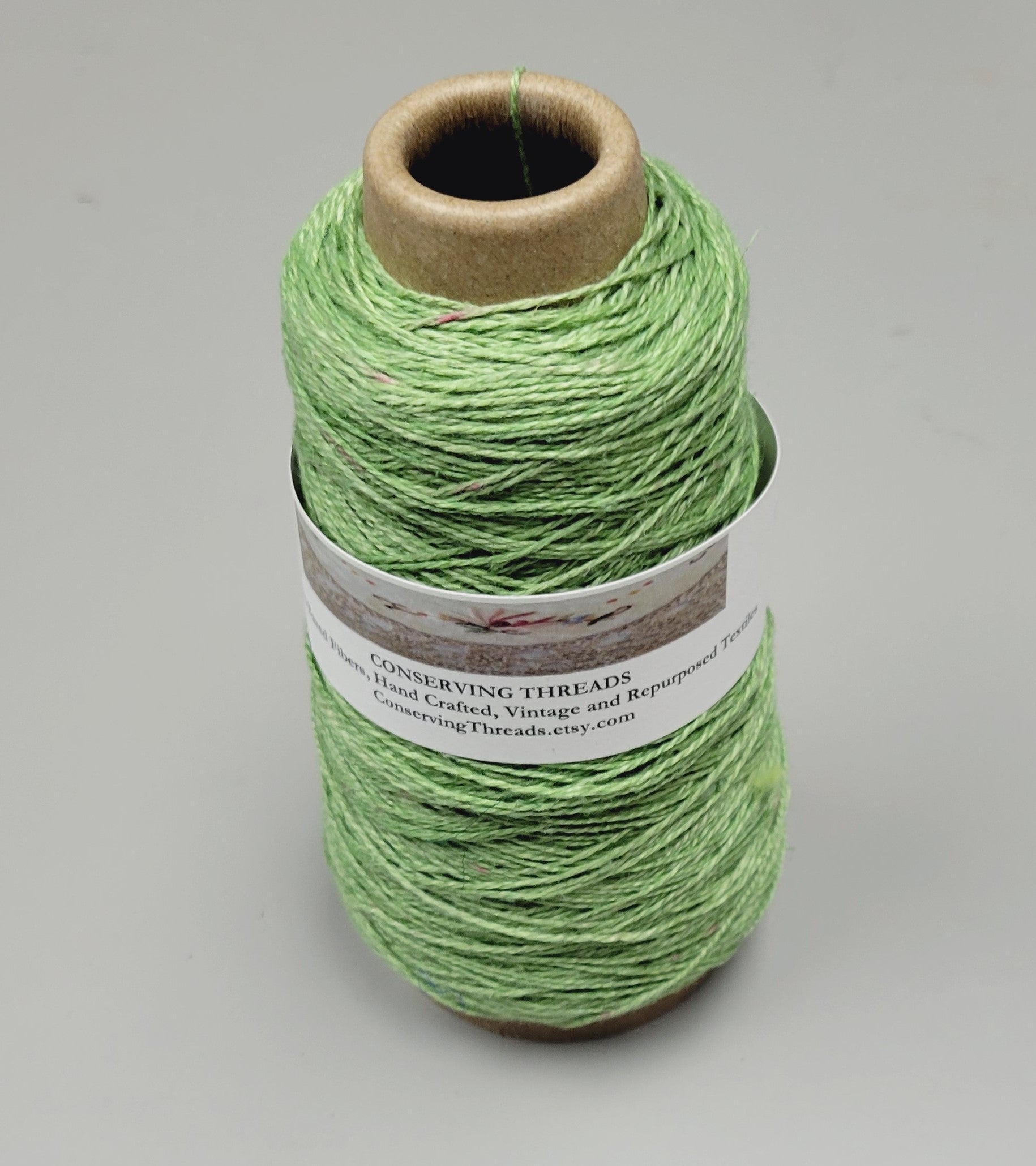 Linen Yarn, Small Batch Studio Dyed. Machine Spun 10/2 on Cone