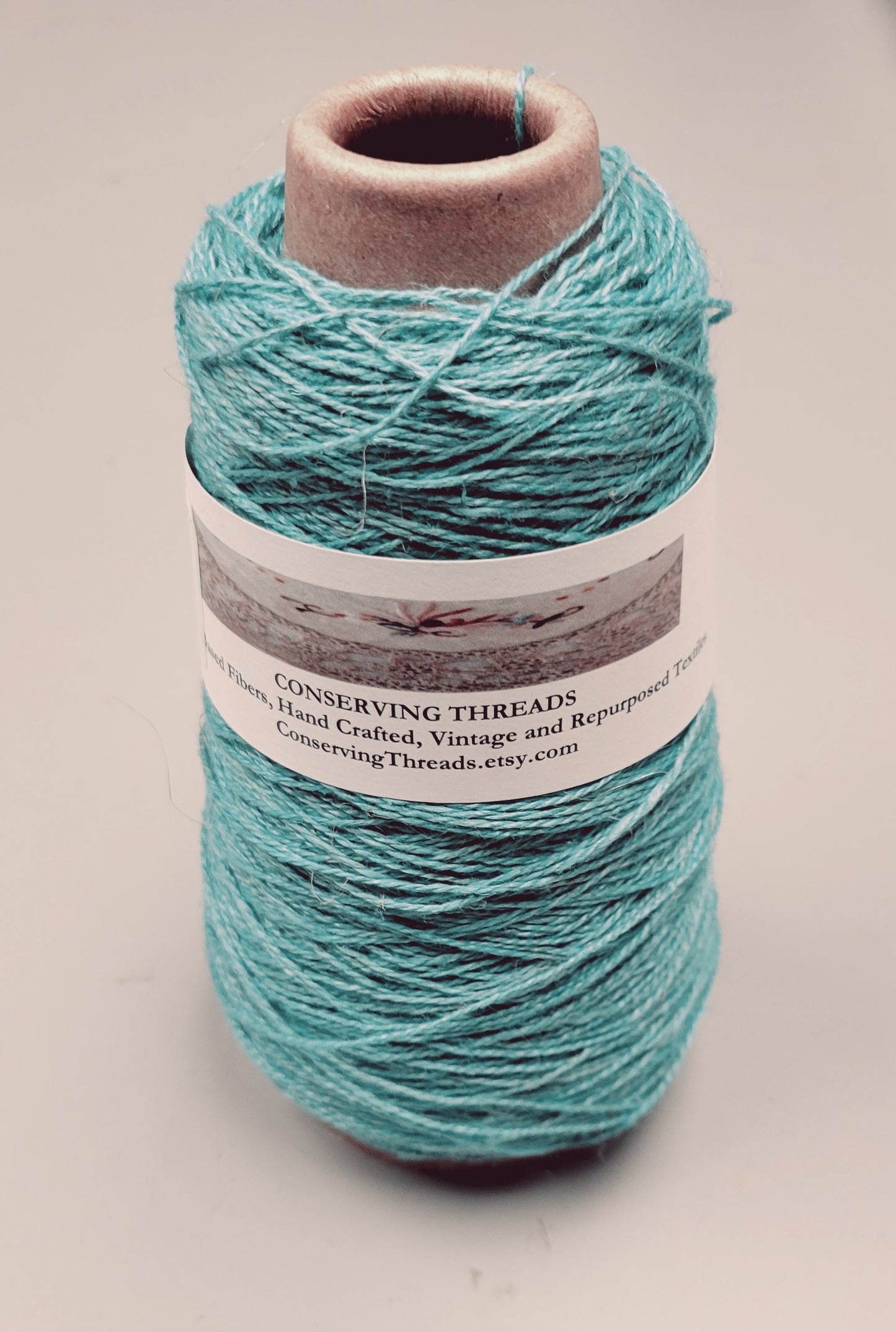 Linen Yarn, Small Batch Studio Dyed. Machine Spun 10/2 on Cone