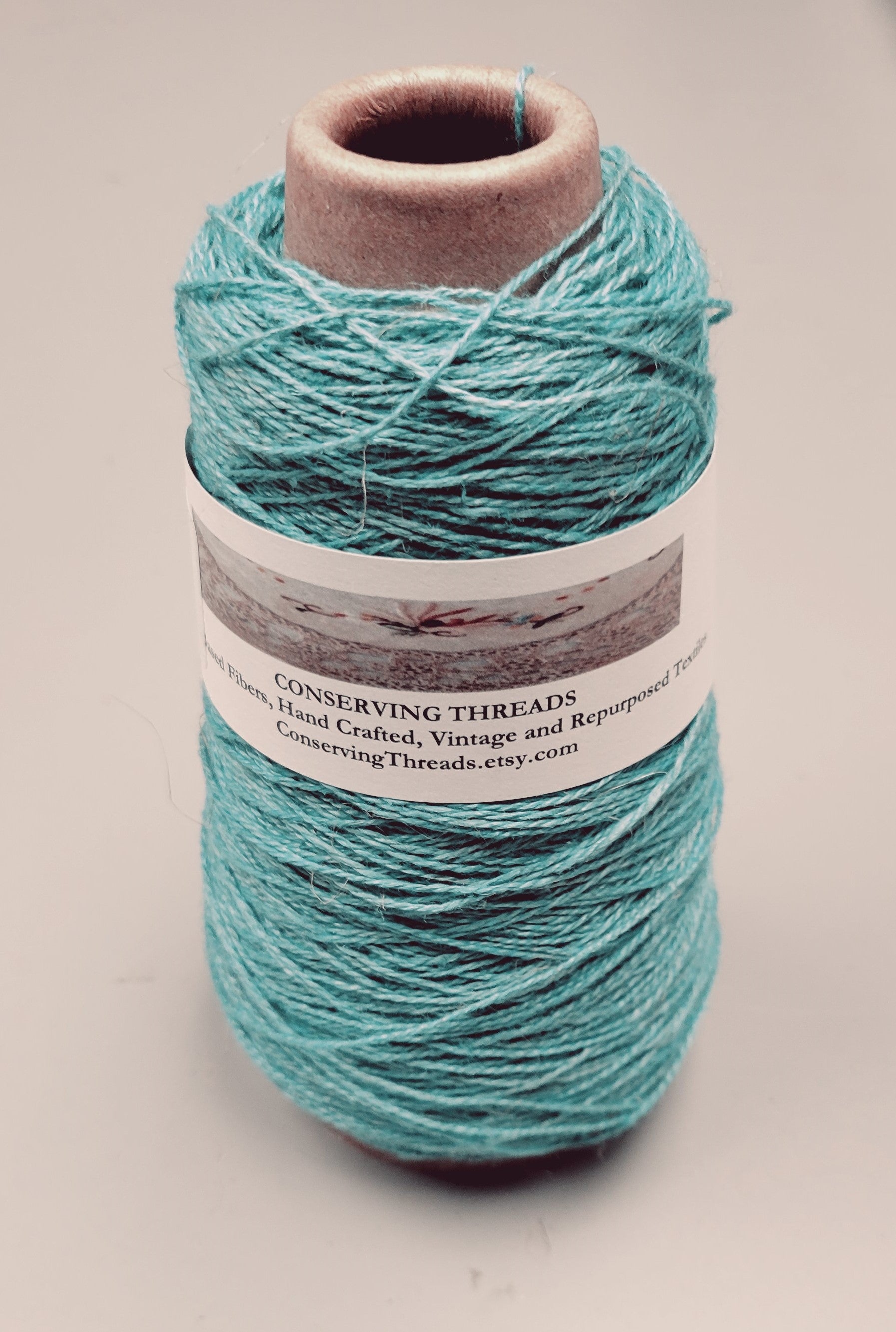 Linen Yarn, Small Batch Studio Dyed. Machine Spun 10/2 on Cone