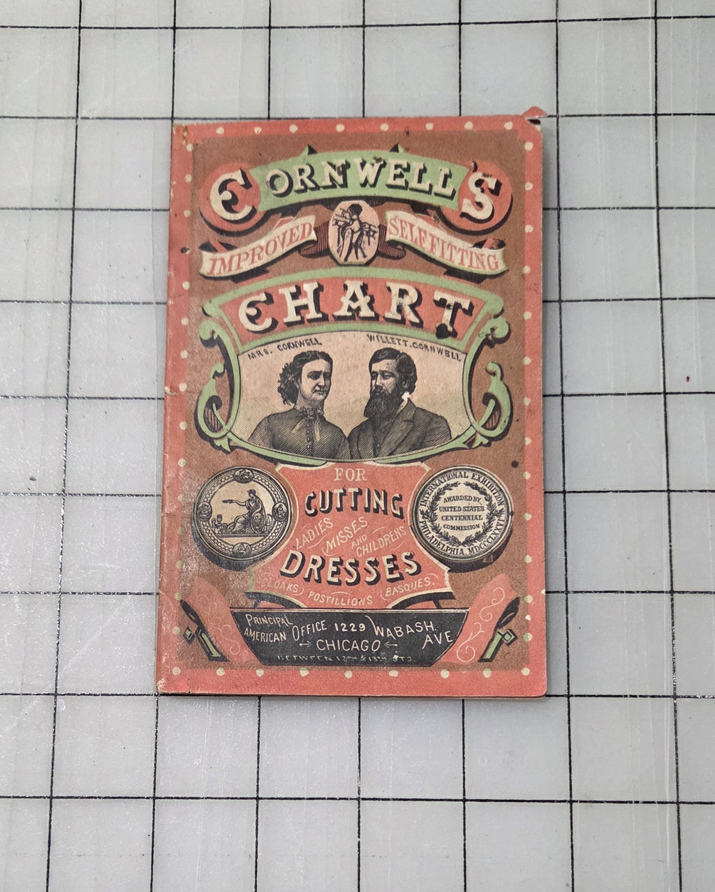 Cornwell’s Dressmaker Chart Booklet Original 1877 Chicago Antique Pattern