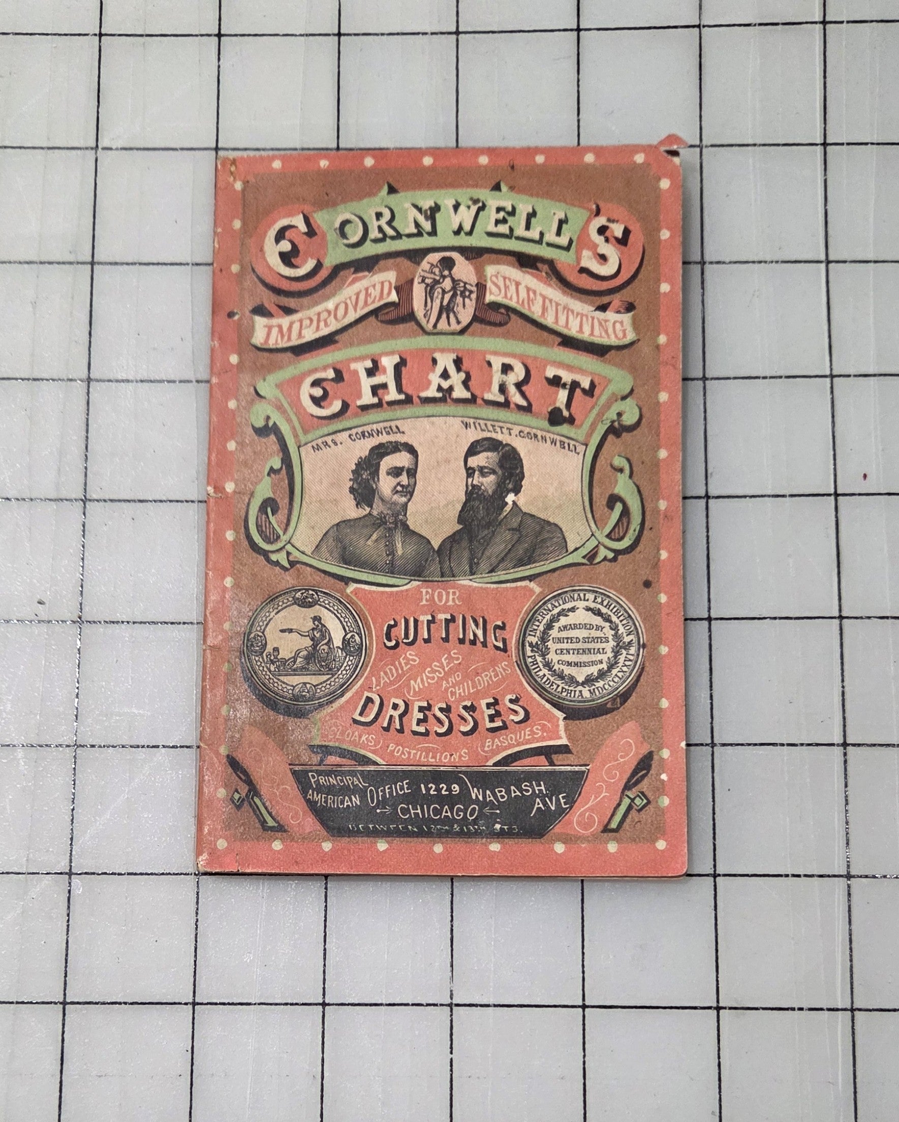 Cornwell’s Dressmaker Chart Booklet Original 1877 Chicago Antique Pattern