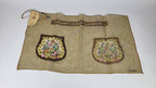 Needlework to make replica of an 18th century purse. Work in progress. Vintage