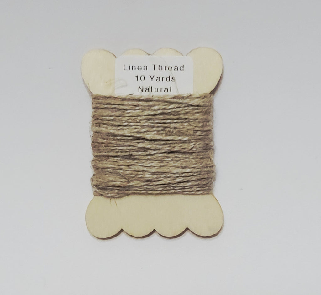 Natural Linen Thread 10 Yards Yarn Machine Spun 10/2 Beige