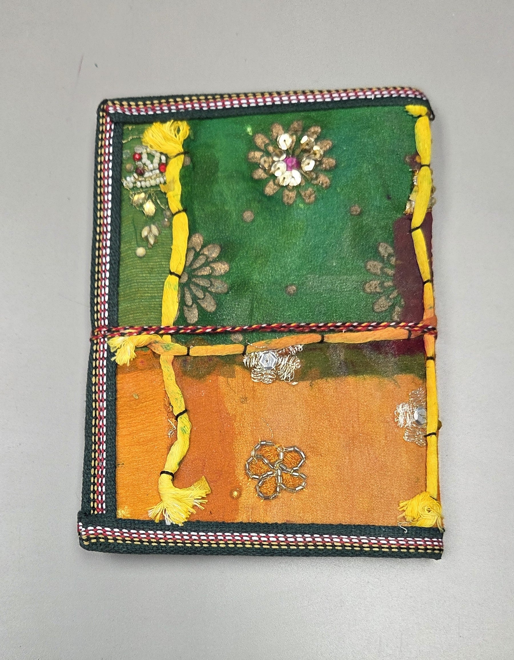 Art Journal Handmade Reclaimed Silk Saree (J66)