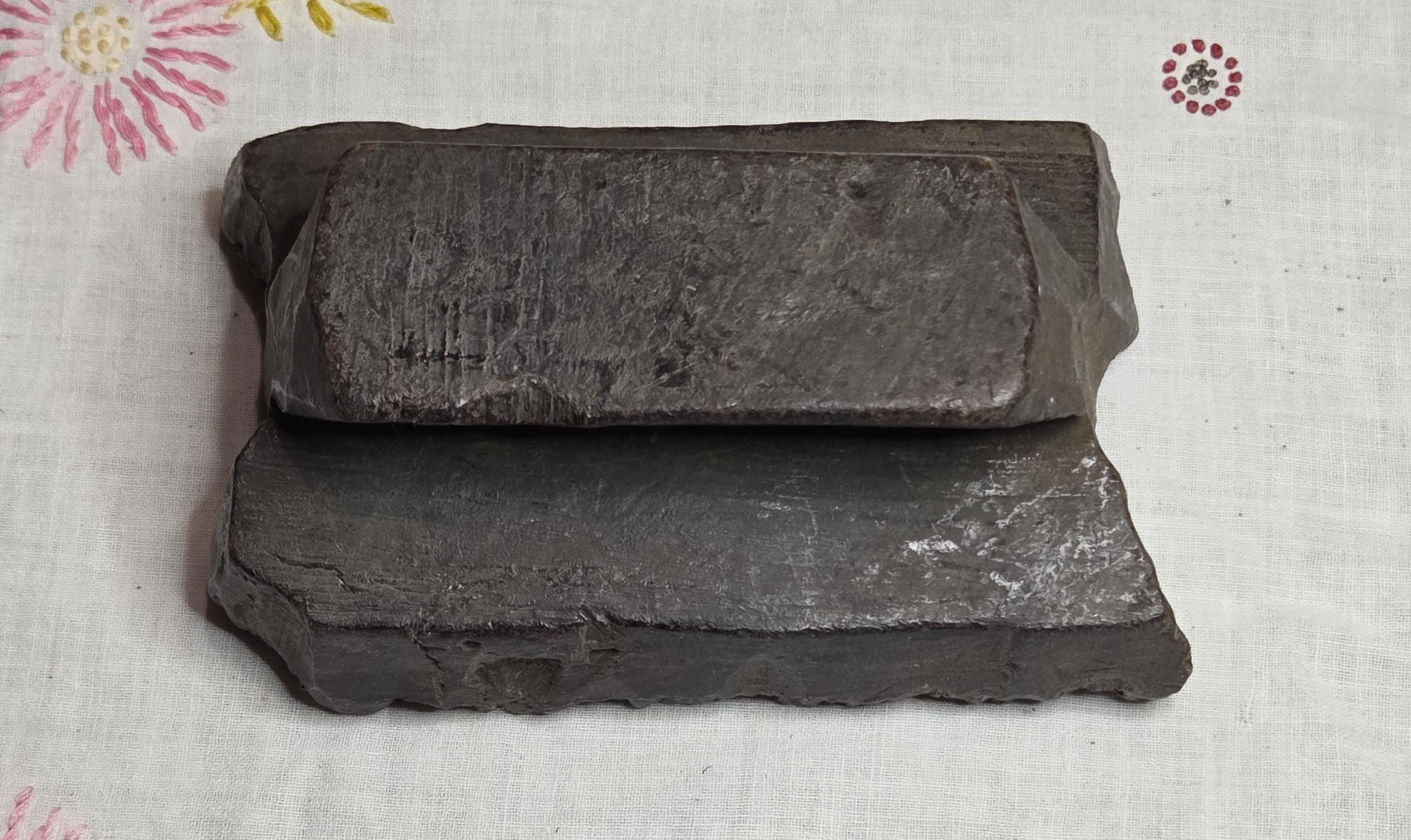 Wood Block Vintage Ink Stamping Hand Carved (medium block) Flower Border