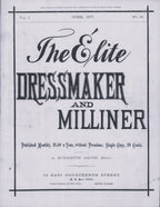 The Elite Dressmaker and Milliner, 1877 June, Vol 1 No 11, E-book INSTANT DOWNLOAD.📥