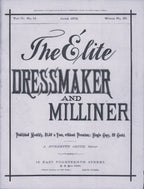 The Elite Dressmaker and Milliner, 1878 June, Vol 2 No 11, E-book INSTANT DOWNLOAD.📥