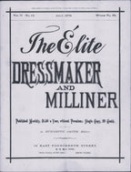 The Elite Dressmaker and Milliner, 1878 July, Vol 2 No 12, E-book INSTANT DOWNLOAD.📥
