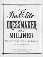 The Elite Dressmaker and Milliner, March 1877, Vol 1 No 8. E-book INSTANT DOWNLOAD.📥