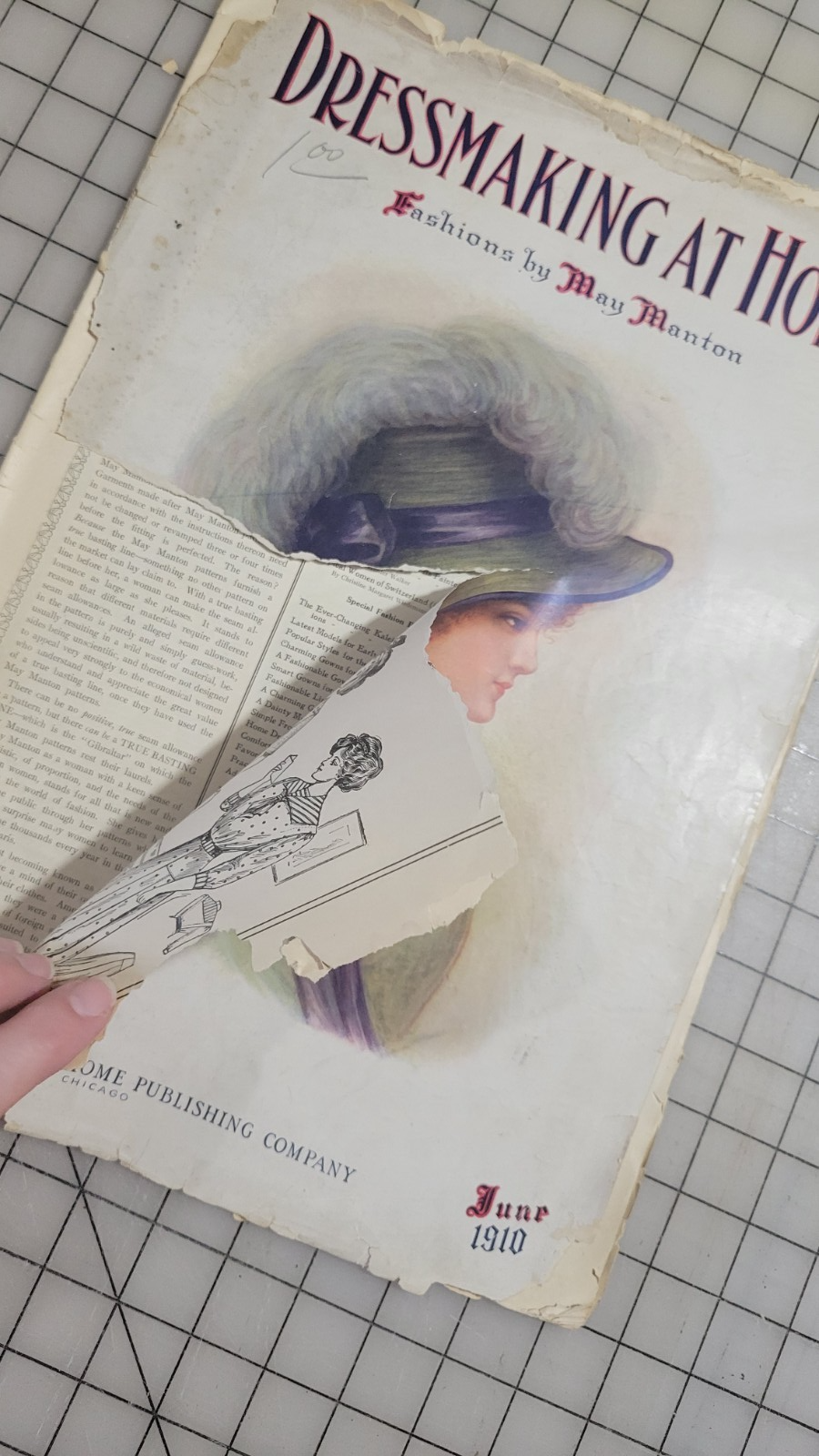 May Manton 1910 Dressmaking at Home June, Fashion Mail Order Patterns Chicago