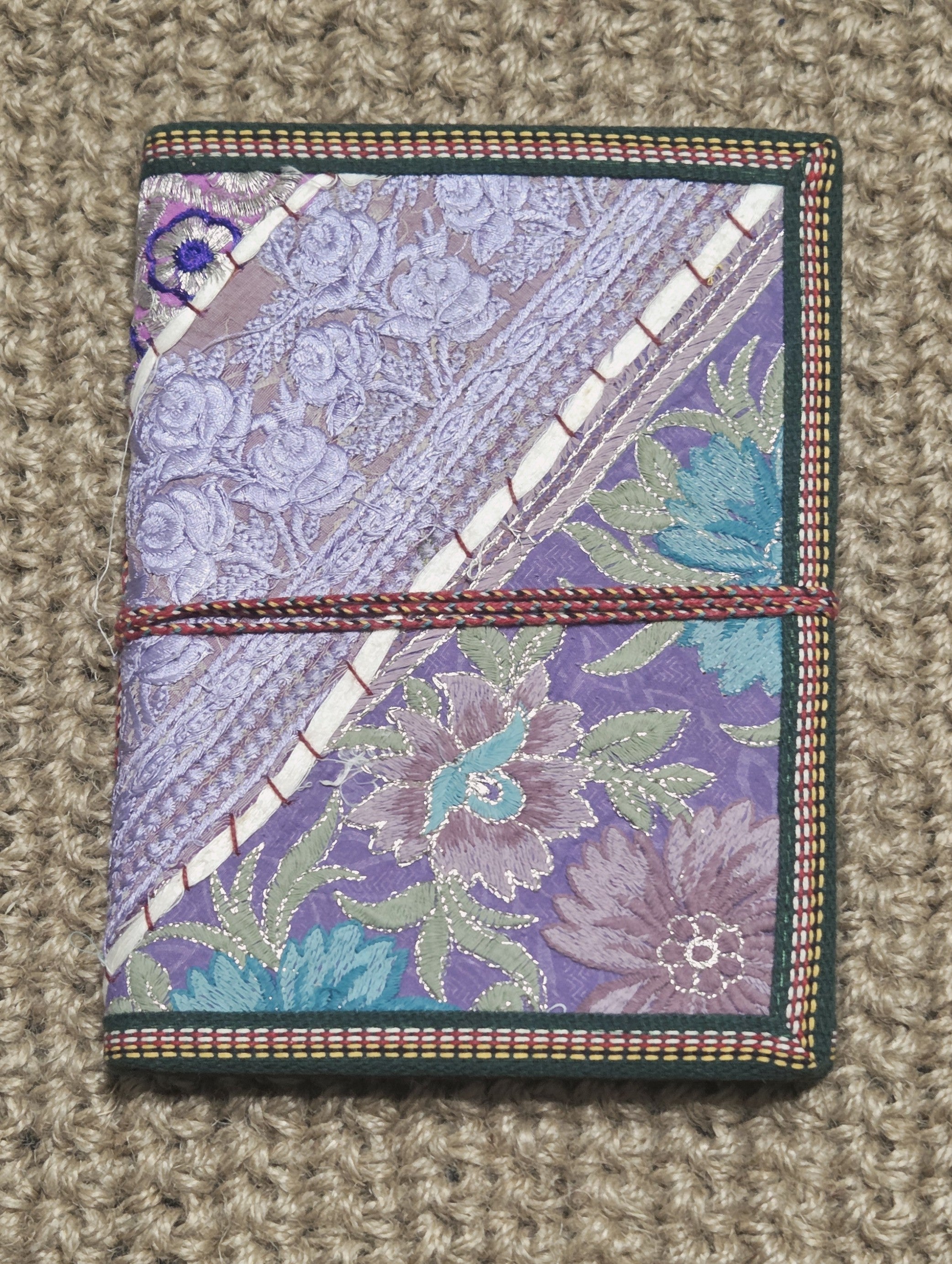 Art Journal Handmade Reclaimed Silk Saree (J21)