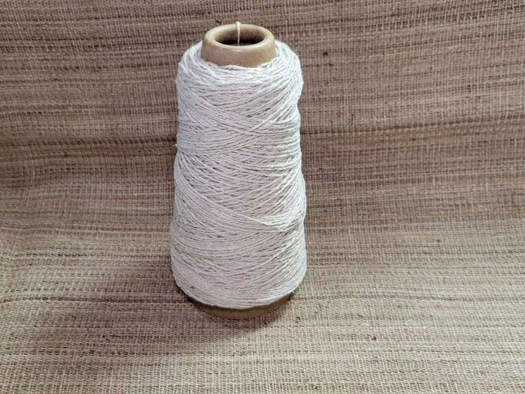 Seaweed + Cotton Yarn. Macro Algae Natural. Fingering Weight.