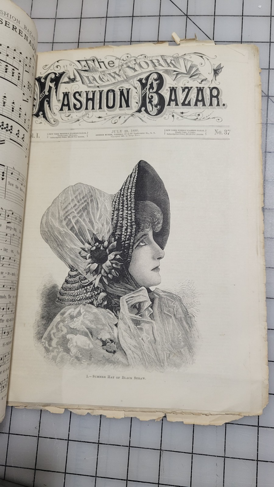 New York Fashion Bazar 1880 July / Aug 5 Weeks Newspaper George Munro Victorian