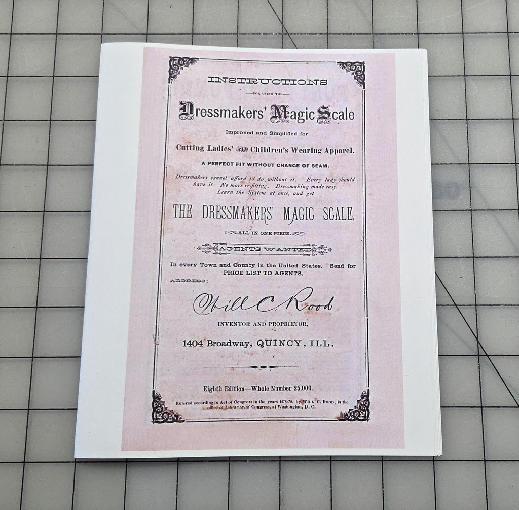 Will Rood Dressmaker Magic Scale 1890s - Instruction Booklets and Rulers - Reprints