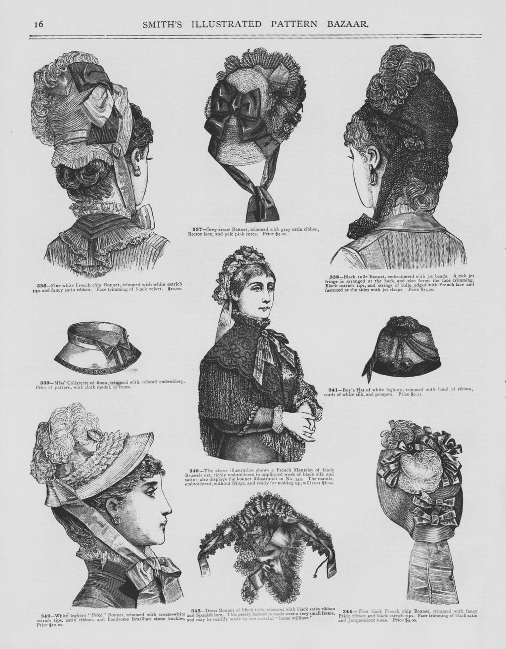 Smith's Illustrated Pattern Bazaar Quarterly, 1879 Fall, Vol 9 No 1, E-book INSTANT DOWNLOAD.📥.