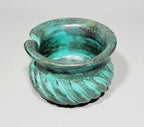 Yarn Bowls Green Hand Carved from Reclaimed Mango Wood
