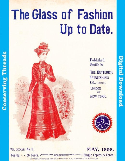 The Glass of Fashion. May 1989. Butterick Publishing. Vol 37 No 5. E-book DOWNLOAD.📥